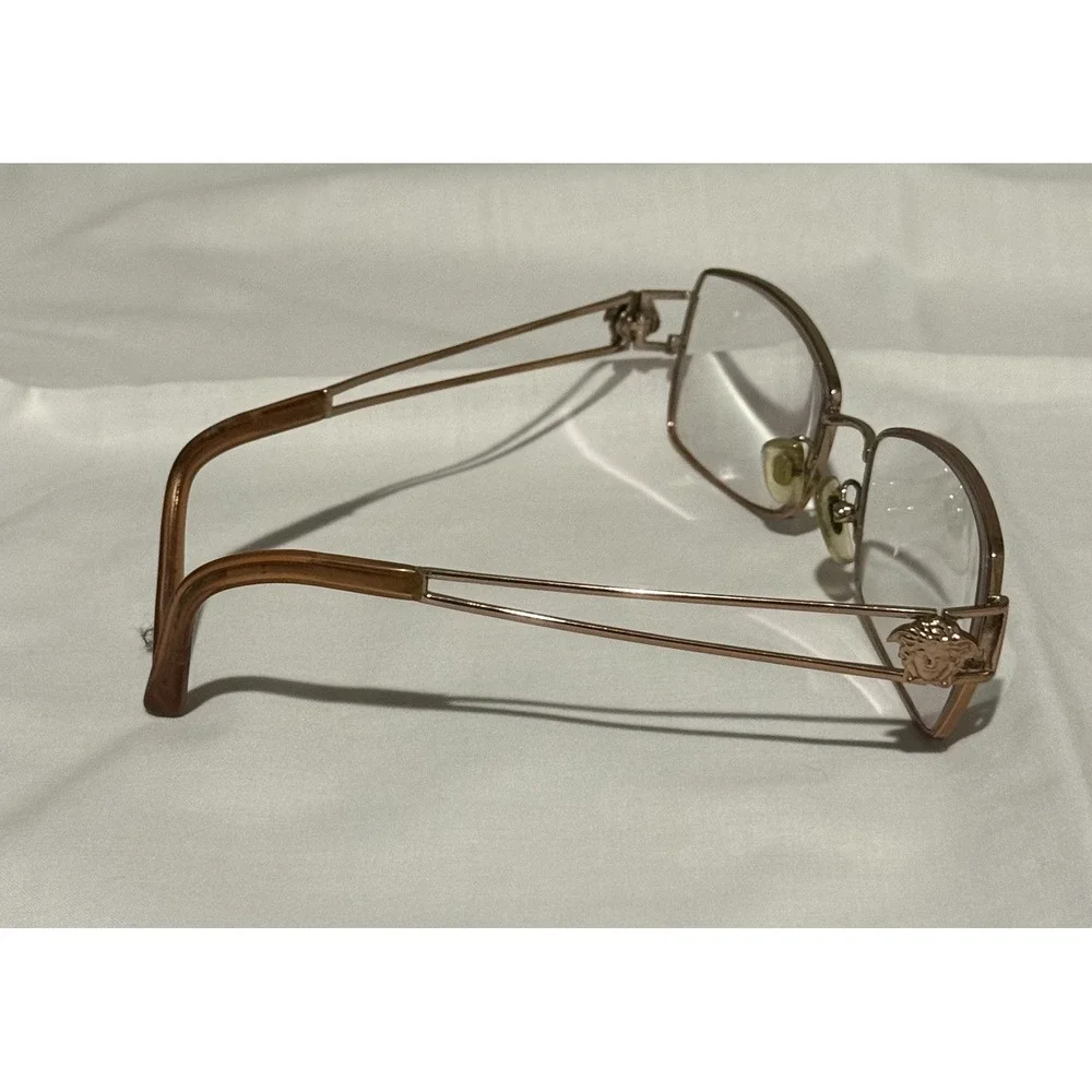Versace Copper Gold  Eyeglasses Frames Only Italy Designer‎ Women Used
